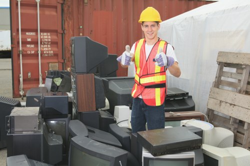 Professional furniture clearance team at work in Euston