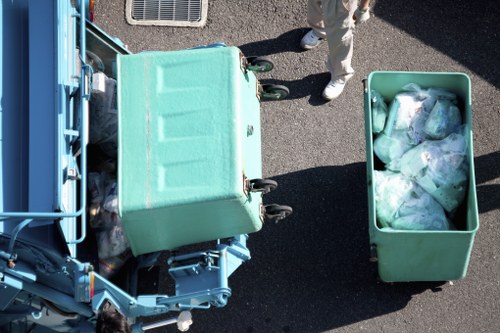 Professional team conducting office clearance in Euston